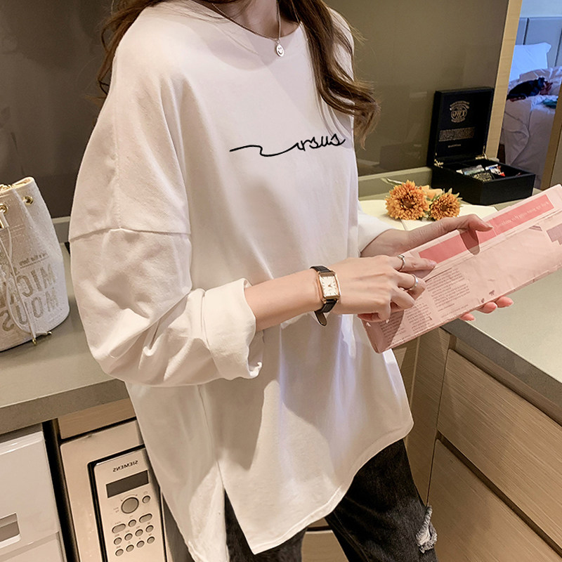 春秋款春款春季哺乳期上衣服春装外出辣妈穿搭喂奶潮妈可外穿T恤