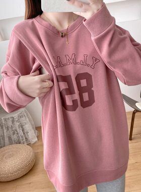 单件产后母乳妈妈时尚春季哺乳期上衣服春装外出辣妈穿搭外穿卫衣