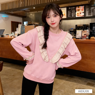 侧拉链加厚冬装纯棉哺乳期外出辣妈上衣服秋冬季外穿喂奶棉质卫衣