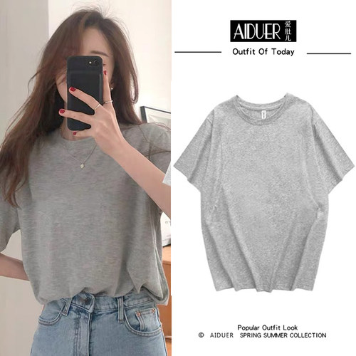 夏季哺乳期外出辣妈纯棉上衣服可外穿短袖母乳潮妈T恤侧拉链半袖