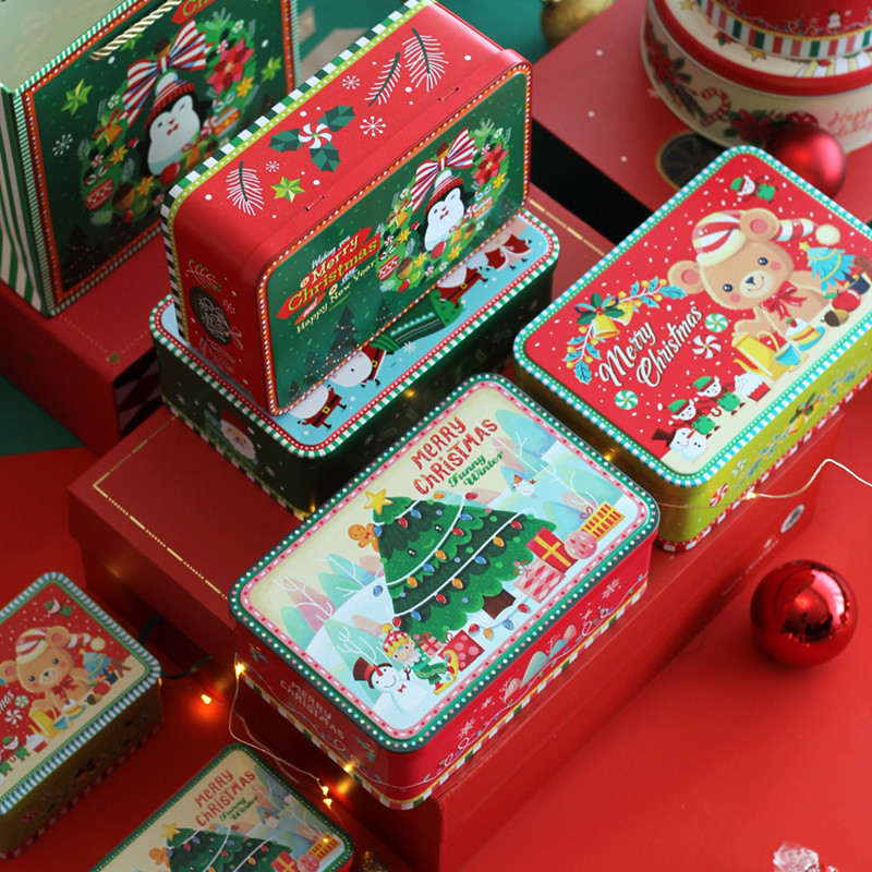 圣诞糖果盒 christmas rectangular snack box candy box gift