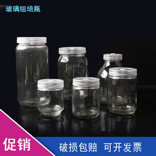 240/350/650/1000ml玻璃组培瓶菌瓶虫草育苗瓶组织培养瓶透气盖