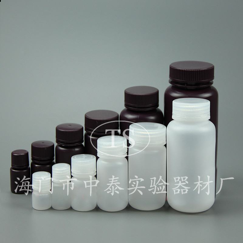 塑料试剂瓶 样品瓶 白色 棕色PP 耐高温耐腐蚀 加厚5 10 60 250ml