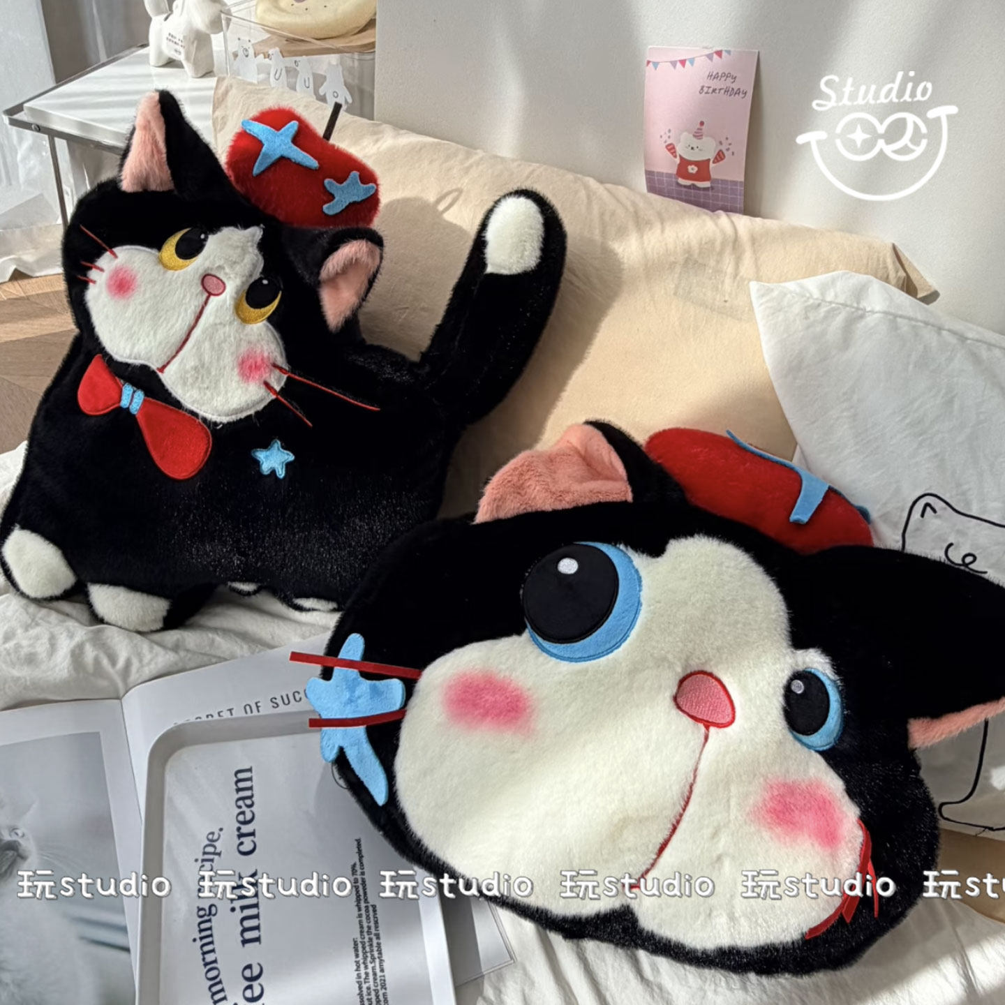 【好物优选】可爱猫咪抱枕靠枕垫