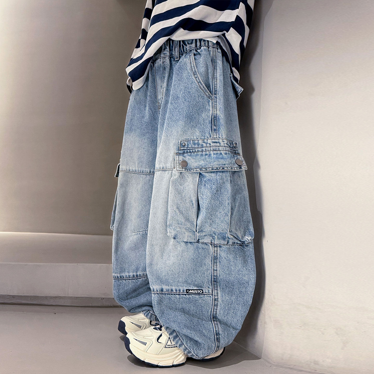 男童牛仔裤春秋款2026款男孩大童时髦工装裤潮酷儿童春装裤子阔腿,童装/婴儿装/亲子装,裤子,淘宝优惠券,粉丝福利购,淘宝优惠卷