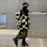 Бархатная демисезонная куртка для мальчиков, детский утепленный пуховик, зимний свитер, детская одежда