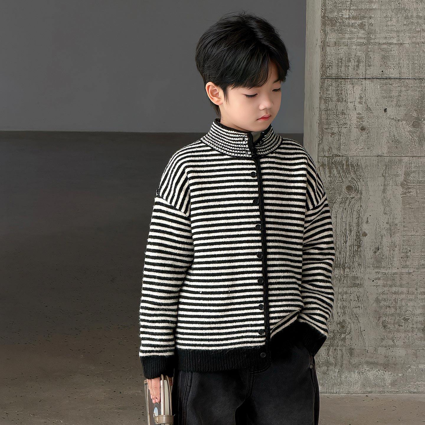 毛衣男童2025新款冬季加厚针织衫