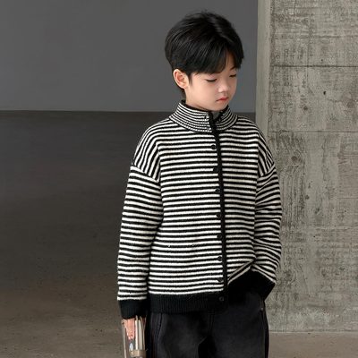 毛衣男童2025新款冬季加厚针织衫