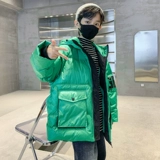 Пуховик для мальчиков, утепленная детская куртка, коллекция 2023, в западном стиле, подходит для подростков