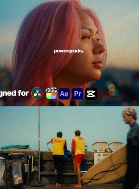 热门潮流复古电影高级美学胶片模拟一键式达芬奇调色节点素材