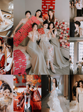 中式婚礼跟拍LR预设汉服秀禾古风PS滤镜VN结婚订婚PR调色剪映LUT