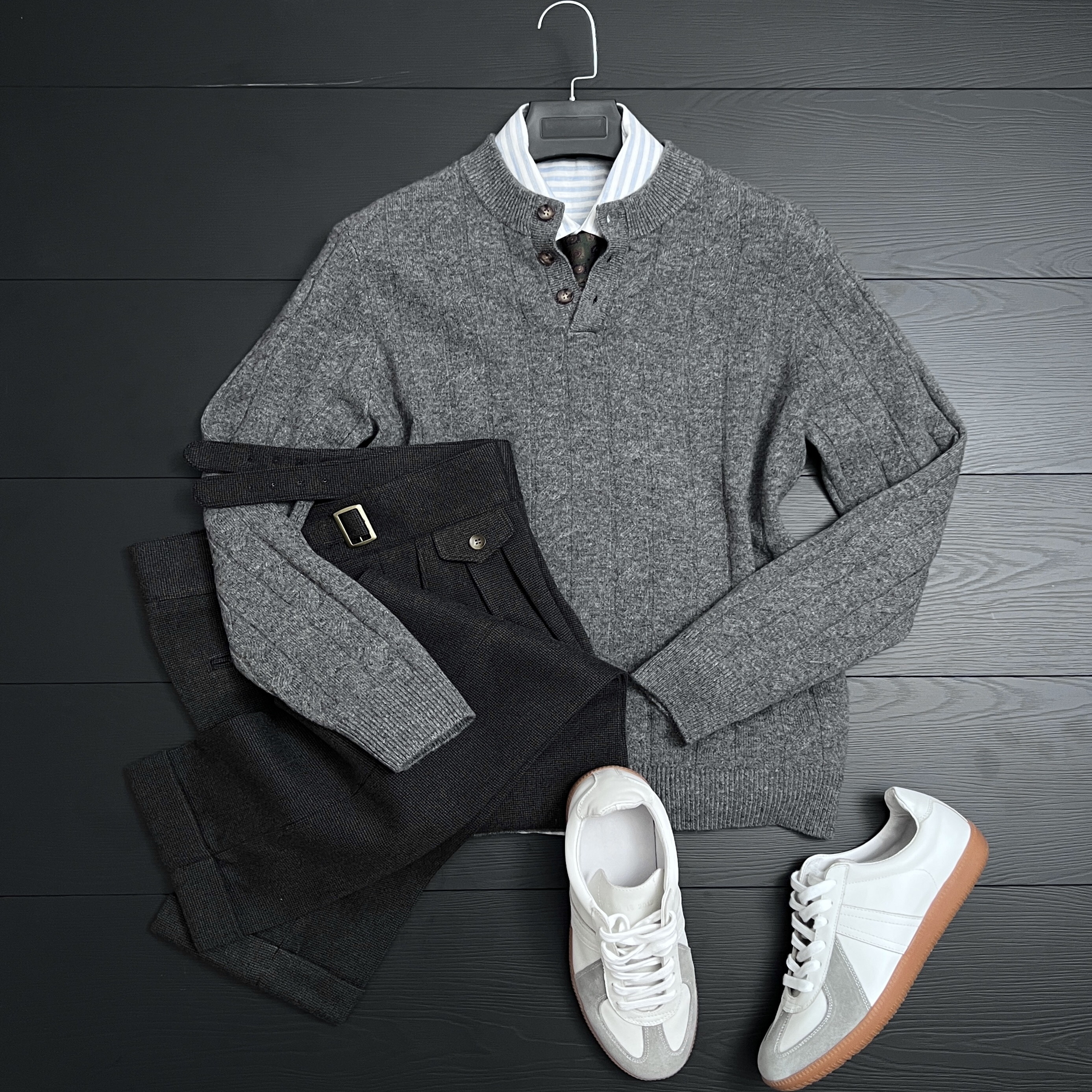 毛衣男休闲绞花重工冬季打底衫