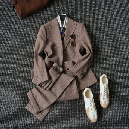 CssuGent定制级 戗驳领 设计美学西服套装男绅士结婚主持复古西装