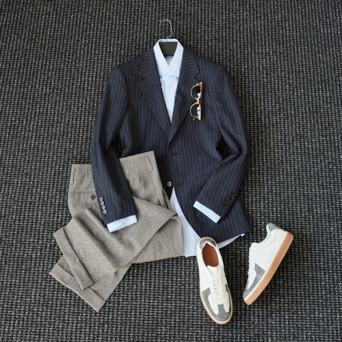 西服男商务休闲西装外套潮