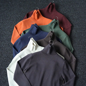 CssuGent 潮 半高领保暖针织毛衣男休闲百搭打底衫 100%绵羊毛 时尚