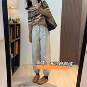 2025冬新款 束脚羽绒裤 高腰纯棉工装 加厚90鹅绒休闲裤 高端鹅绒