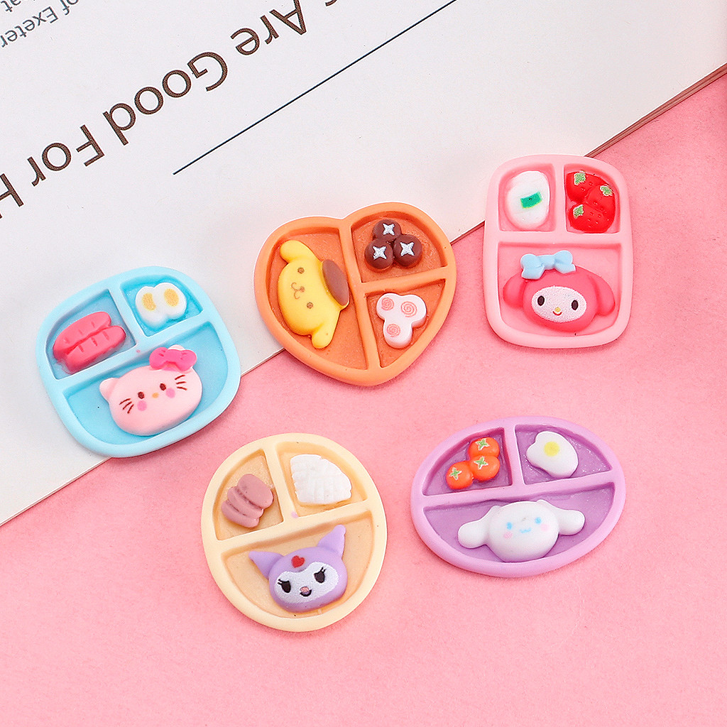 微缩迷你仿真卡通动物便当盒奶油胶diy材料创意树脂小配件手工