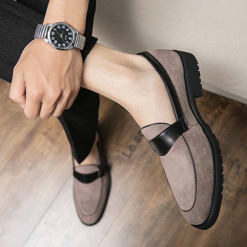 男士小皮鞋商务休闲鞋夏季透气英伦内增高豆豆鞋青年发型师潮鞋子,流行男鞋,休闲皮鞋,淘宝优惠券,粉丝福利购,淘宝优惠卷