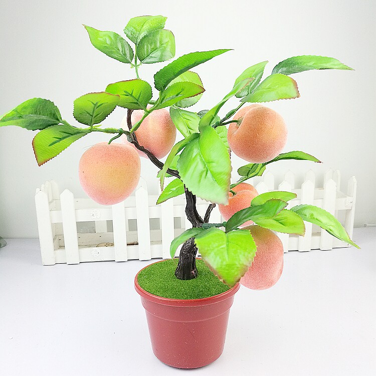 假水果树室内石榴盆景包邮塑料花