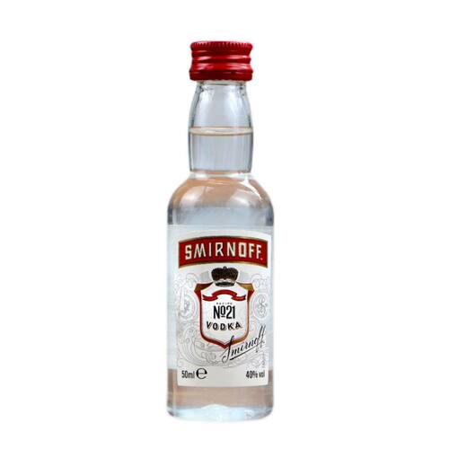 50ml斯米诺红牌伏特加 Smirnoff 皇冠伏特加 原装进口洋酒基酒