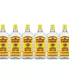 哥顿6瓶金酒装英国GORDON’S毡酒杜松子酒金酒洋酒40度