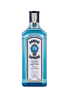 孟买蓝宝石金酒 毡酒琴酒 BOMBAY SAPPHIRE GIN杜松子酒洋酒进口