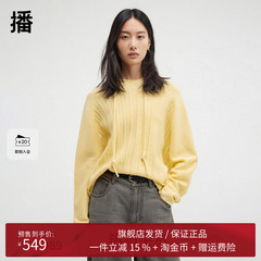 【100%羊毛】播商场同款设计师胶囊系列24冬连帽针织衫BDR4SD4043