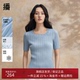 短袖 播薄款 毛衣DDR2SD5457 新款 圆领高级感修身 针织衫 女2024春季