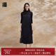 播吊带连衣裙女2024春季 新款 高级感穿搭小个子褶皱长裙DDR2LD5589