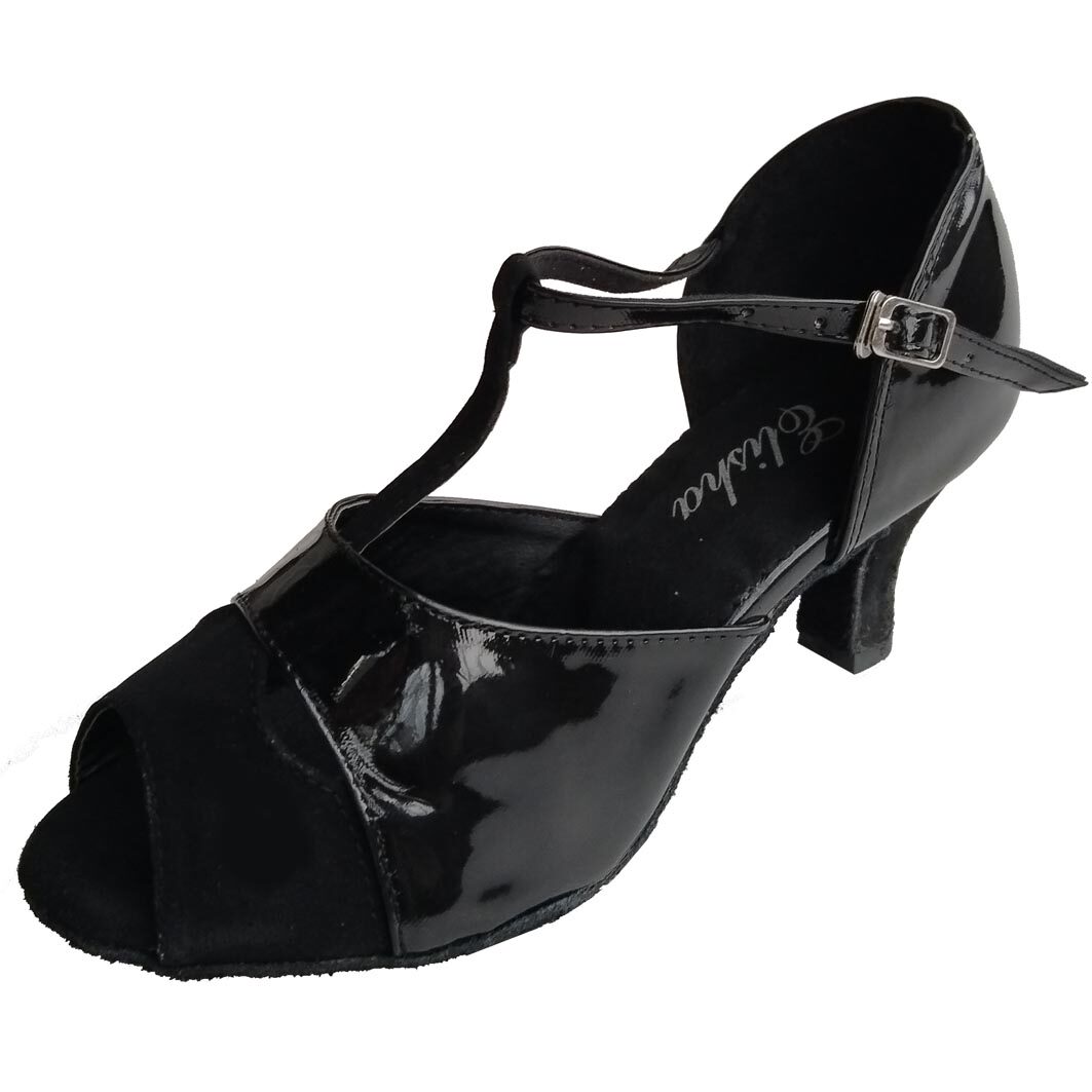 女拉丁舞鞋 国标上课表演 摩登交谊成人 学生专业软底 定制跟高