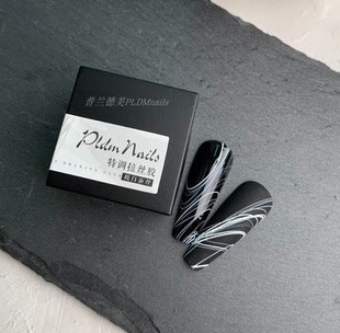 弹力拉丝胶黑白色蚕丝胶金属银色钢丝胶美甲拉线胶指甲彩绘胶ins