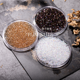 美甲微钻爆闪水晶砂混合饰品日系指甲延长甲奢华时尚百搭水钻涩味