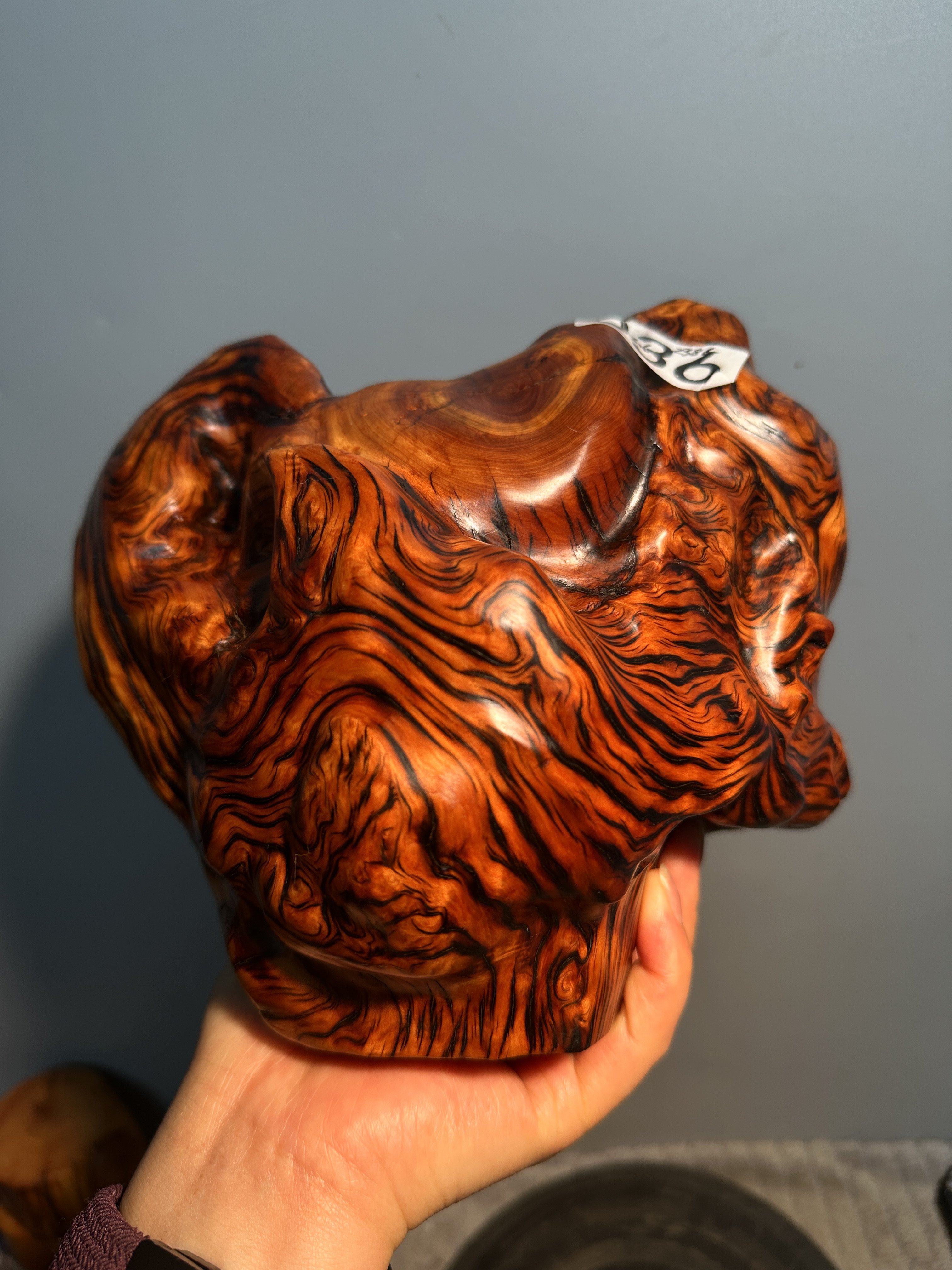 黑金刚收藏精品万年黑油干香巧克力奶香浓郁纹理变异瘤一坨太行柏