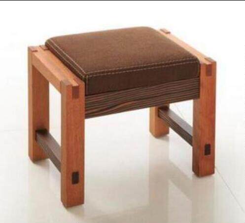美式红胡桃妆凳专业别墅家具