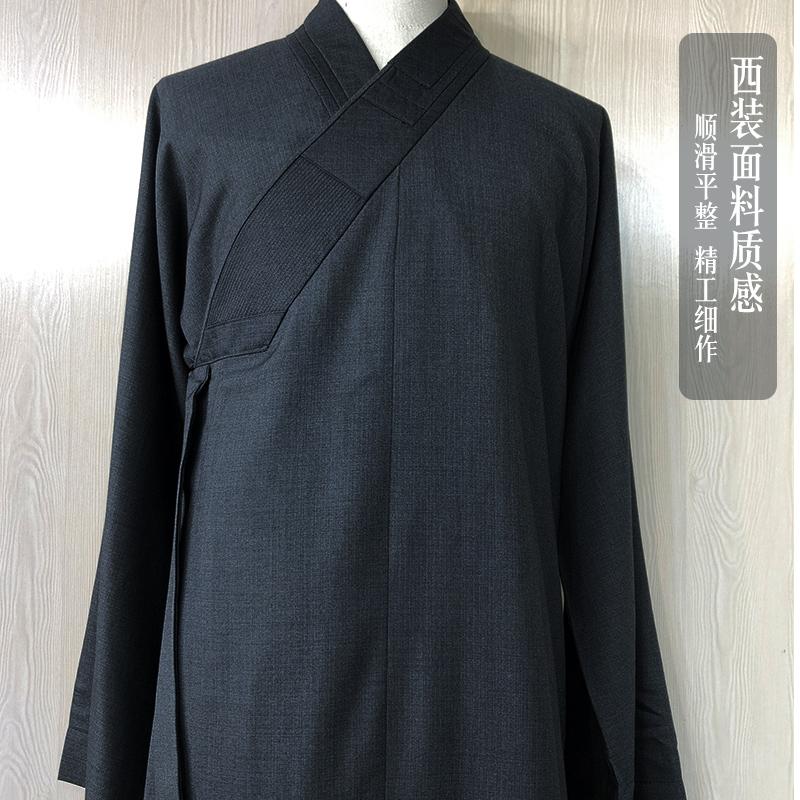 慈心缘僧服春秋僧衣长褂和尚师父小褂真丝羊毛呢抗皱垂顺挺阔大褂