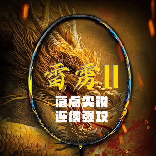 第三局 控球型进攻拍 THUNDERBOLT雷雳2 6.1毫米实芯中杆100ZZ