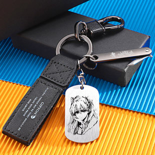 EVA新世纪周边钥匙扣福音绫波丽明日香战士初号战机军牌书包挂件