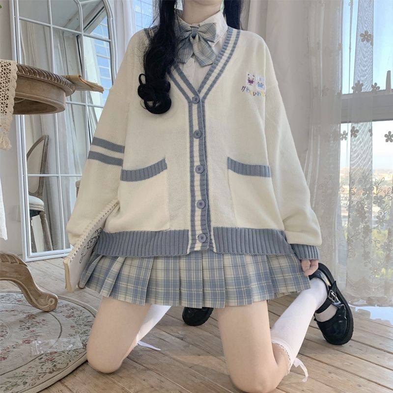 ABCjk制服裙正版开衫毛衣套装秋冬衬衫日系软妹学院风学生校服水,女装/女士精品,职业女裙套装,淘宝优惠券,粉丝福利购,淘宝优惠卷