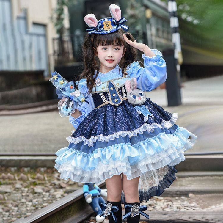 ABC女童COS兔子警官朱迪洛丽塔裙加绒保暖公主裙女孩6蓬蓬裙生日,童装/婴儿装/亲子装,连衣裙,淘宝优惠券,粉丝福利购,淘宝优惠卷
