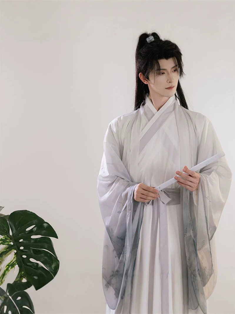花朝记魏晋风男汉服套装【云鹤】古风仙气飘逸公子装中国风新款