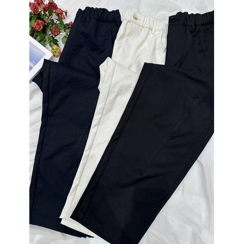 简谜四季抗皱九分休闲萝卜裤女宽松显瘦大码小个子梨型哈伦裤2509