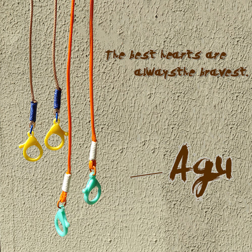 原创口罩挂链防丢绳眼镜链撞色