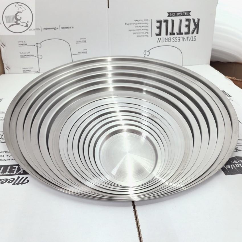 SICHU201/304不锈钢无手柄圆形盖子孔盖盘盆盖火锅盖下沉式凹平盖