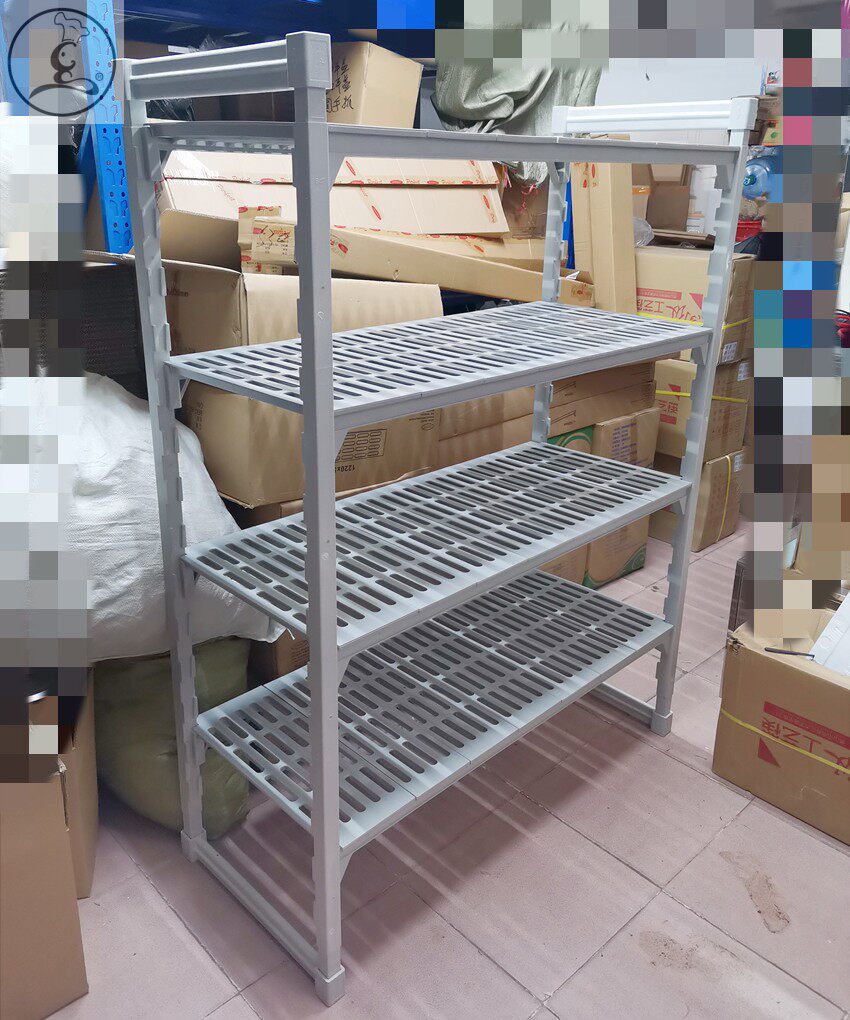 jiwins货架仓库货架厨房货架塑料层架环保杂物多层架多层仓库货架