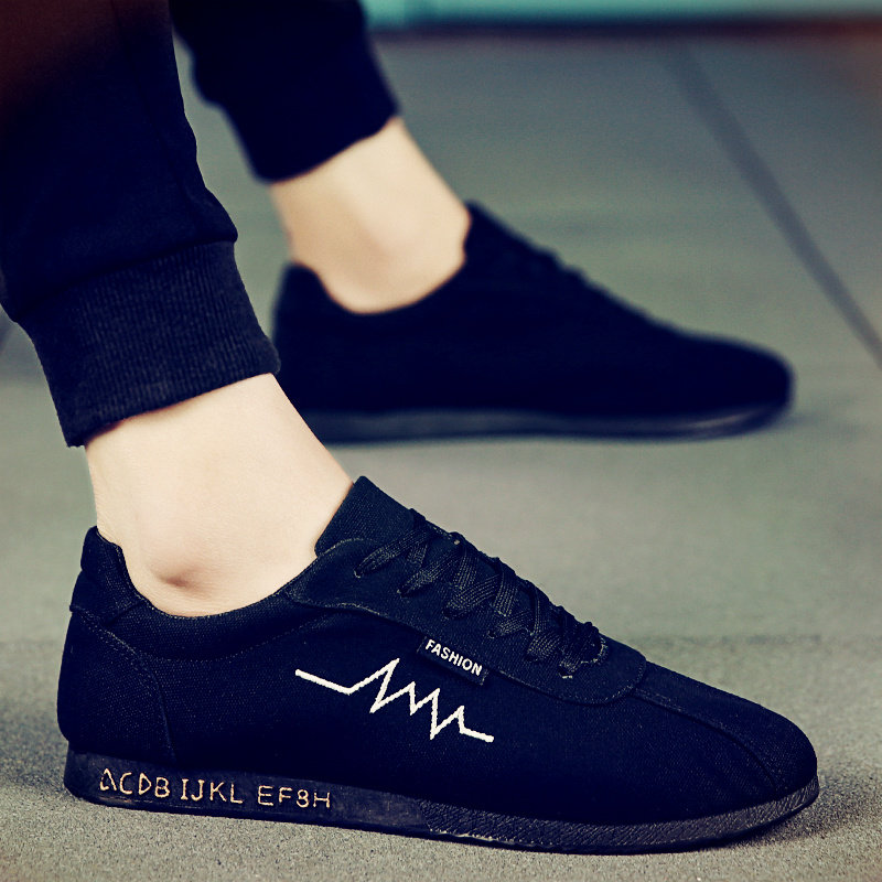 가을 남성화 한국판 트렌디한 런닝화 활용도 높은 남성 캔버스화 포레스트 스포츠 레저 학생 스니커즈