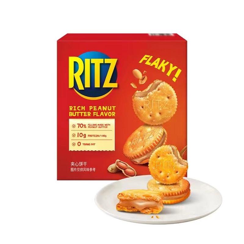 包邮山姆代购RITZ乐之花生酱夹心可酥饼干下午茶聚会夹心饼干零食