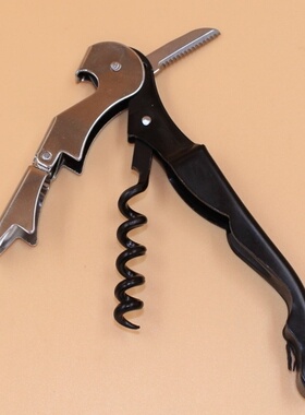 多功能红酒开瓶器不锈钢二合一海马刀起瓶器啤酒起子搭配酒水拍