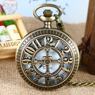 大号经典大数字怀表复古翻盖男款学生电子数字老年人老式腰链挂表