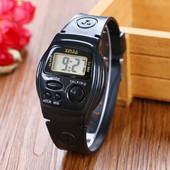 老人手表男款 盲人专用整点语音一键报时器闹钟老年大数字电子表女