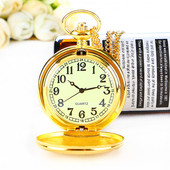 翻盖夜光清晰大数字大号怀表学习工作用表男女学生老人护士项链表